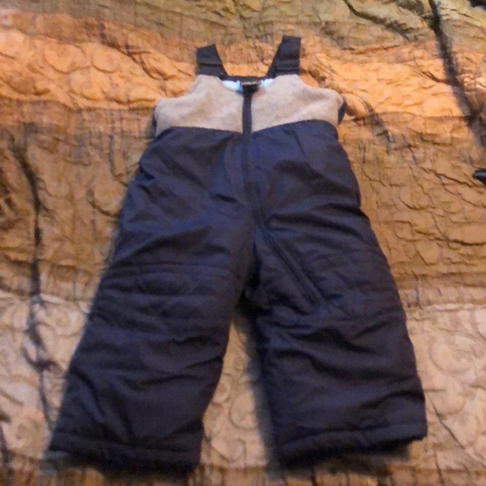 Boys 18 months snowsuit navy and gray